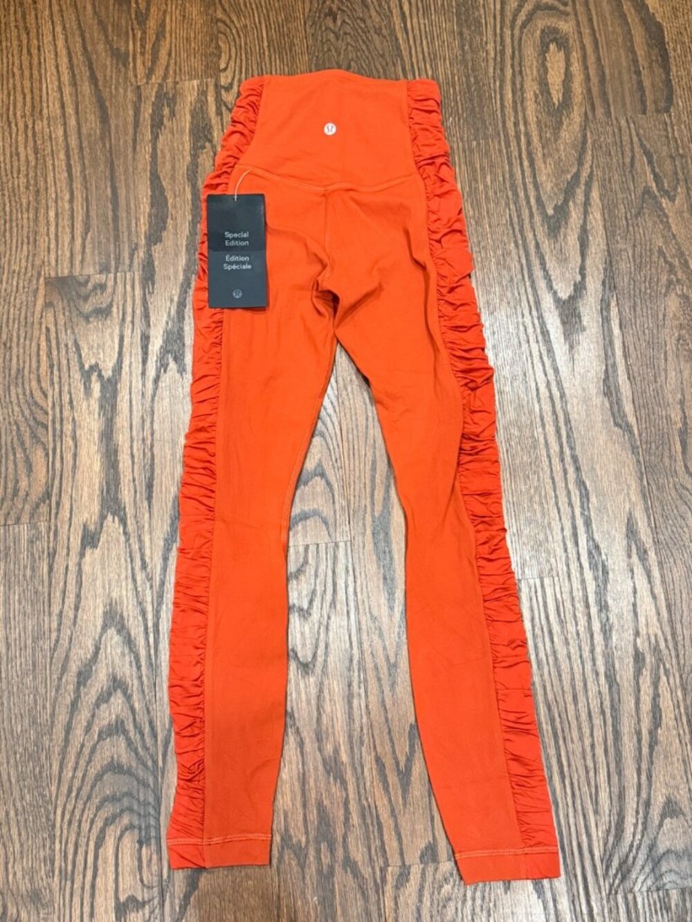 Lululemon Align High-Rise 25" Leggings Ruched Orange Womens Size 2 NWT